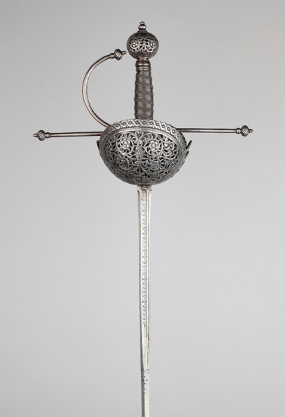 Rapier, 1640/60, Spanish or south Italian, Italy, Steel, iron, and wood, Overall L. 123 cm (48 1/2