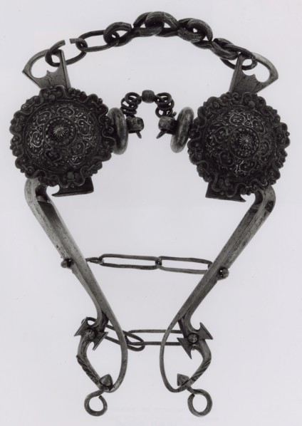 Curb Bit, 18th century (?), Southern European (?), Europe, southern, Iron and copper, W. with