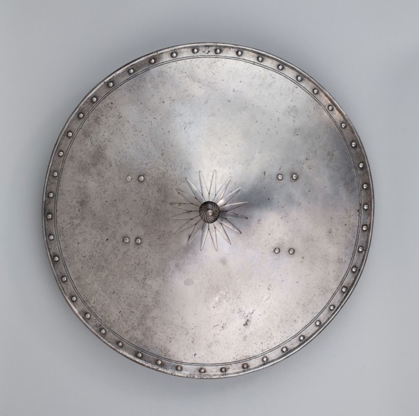 Parade Shield (Rondache), c. 1625, Master M P, Flemish, active 1625, Western Europe, Steel and