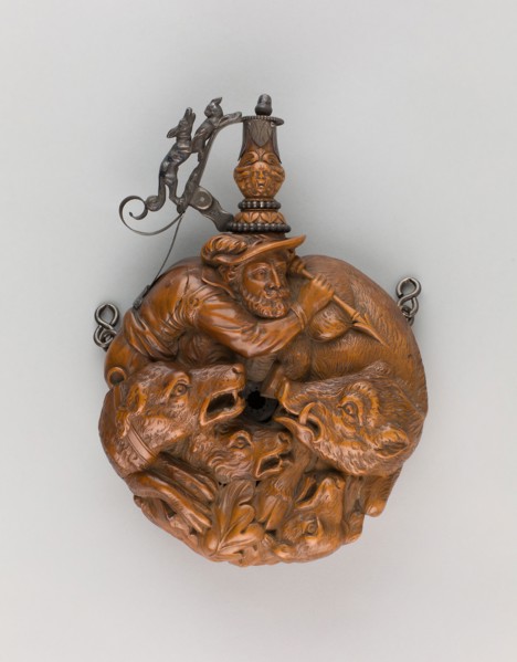 Powder Flask, c. 1650, Johann Georg Maucher (workshop), German, Schwäbisch Gmünd, active 1650-1700,