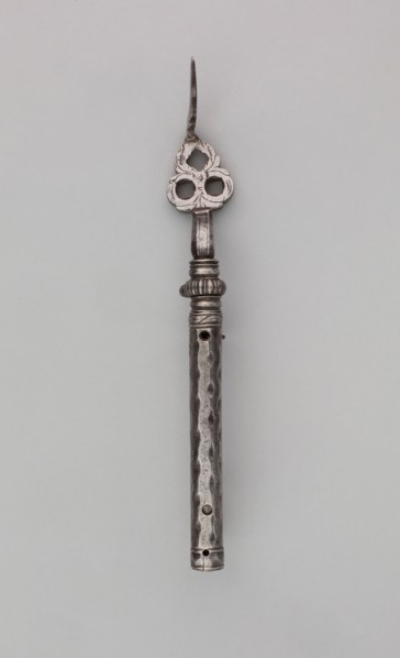 Wheel-Lock Spanner, Turnscrew, and Adjustable Powder-Measure, first half of 17th century, German,
