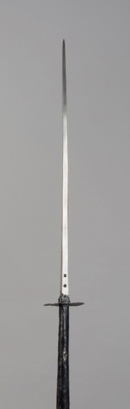 Ahlspiess, 1480/1500, German or Austrian, Austria, Steel and wood (oak), Blade with Socket L. 83.8