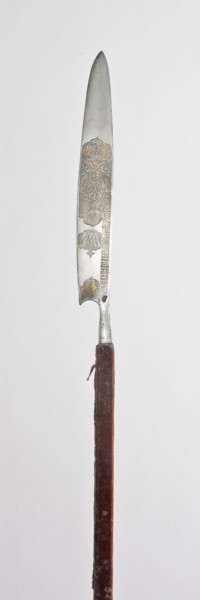 Glaive for the Bodyguard of Emperor Maximilian II, 1564, Austrian, Austrian, Steel, iron, gilding,