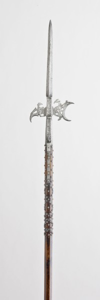 Halberd, 1620/50, Flemish, Flanders, Steel, iron, and wood, L. 214.6 cm (84 1/2 in.)
