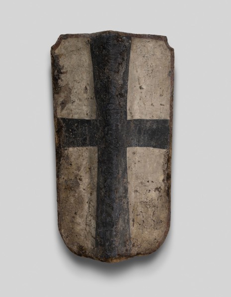 Hand Pavise with the Coat of Arms of the Teutonic Order, c. 1450, German, Germany, Fir, iron, hemp