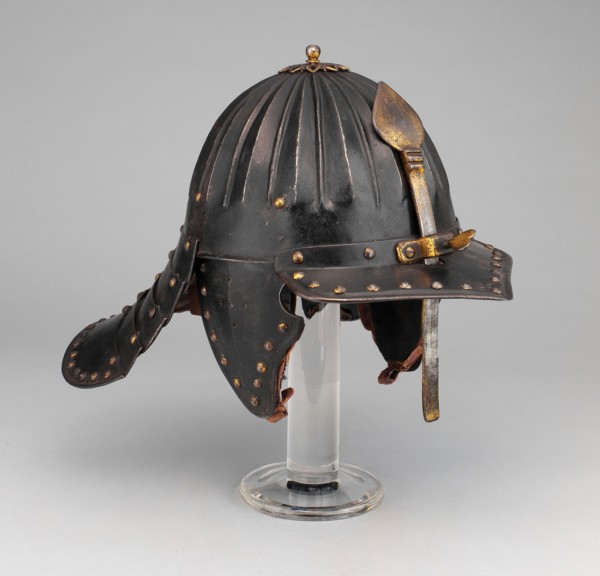 Zischägge, c. 1620/40, German, Germany, Steel, blued with gilt fittings, H. 29.2 cm (11 1/2 in.)