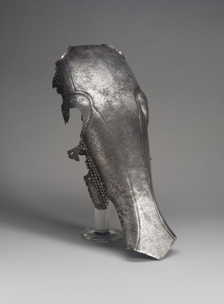 Shaffron, 16th century, Turkish, Turkey, Steel and iron wire