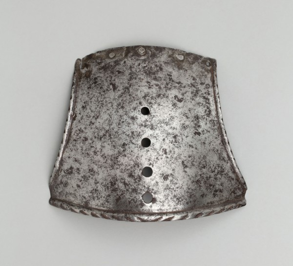 Poll Plate of a Shaffron, c. 1550, Italian, Italy, Steel