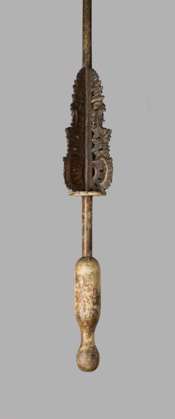 Carousel Lance, 1690, German, Germany, Wood, gesso, paint, gilding, and iron, L. 221 cm (87 in.)