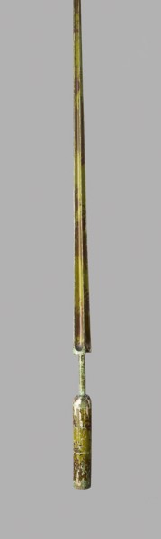 Jousting Lance, 18th century, possibly 16th century, German, Germany, Steel, wood, paint, gesso,