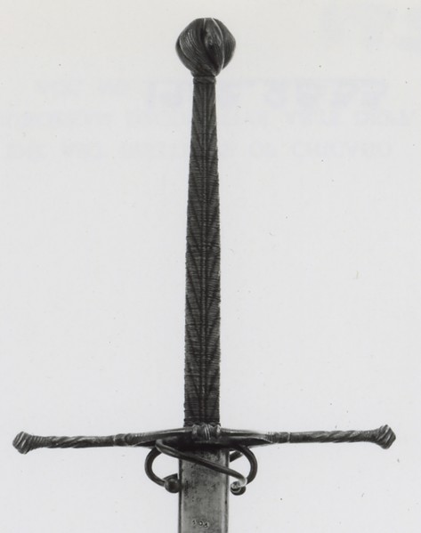 Two-Handed Sword, 1550/75, German, Germany, Steel, Overall L. 167.6 cm (66 in.)