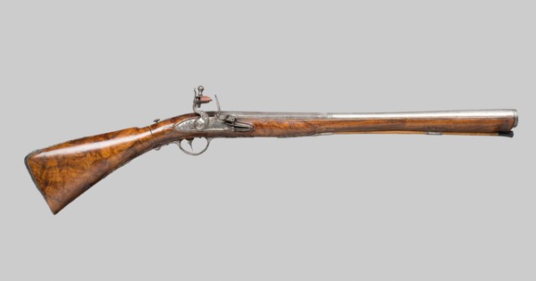 Flintlock Blunderbuss with a Folding Butt, 1775, Nicola Duna, Locksmith, Italian, Brescia(?),