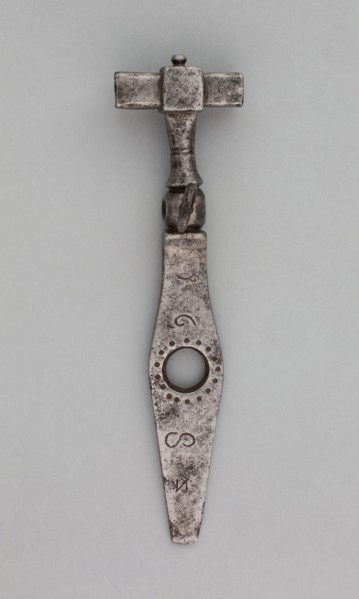 Wheellock Spanner and Turnscrew, 1682, German, Germany, Iron, L. 14.5 cm (5 3/4 in.)
