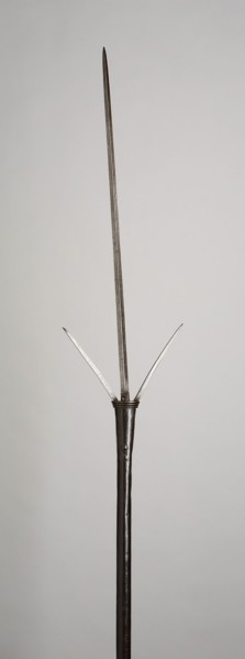 Brandistock, 1580, Italian (Milanese), Italy, northern, Iron, Staff L. 91 cm (35 13/16 in.)
