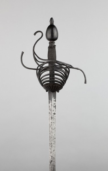 Rapier with Scabbard, c. 1630/40, Southern European, possibly Spanish, Europe, southern, Steel,