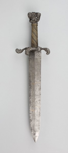 Hunting Hangar with Calendar Blade, blade dated 1534, hilt late 17th century, German, Munich,