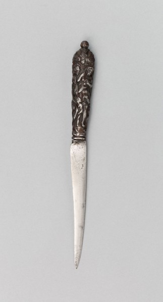 Knife, 17th century, Probably Italian, Europe, Steel and iron