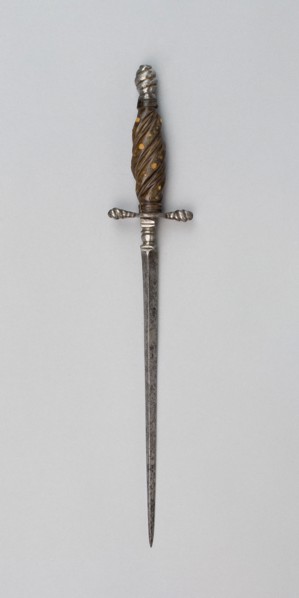 Gunner’s Stiletto, 17th century, Italian, Italy, Steel, iron, horn, and brass, L. 32 cm (12 5/8 in