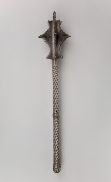 Mace, c. 1540/50, European, possibly German, Germany, Steel, L. 61.5 cm (24 1/4 in.)