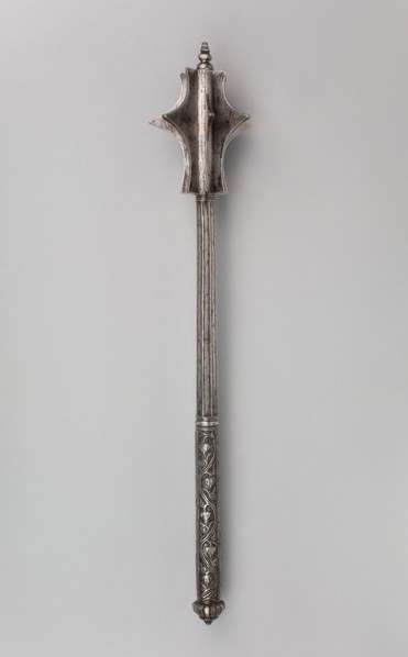 Mace, c. 1540/50, German, possibly Italian, Germany, Iron, L. 62.9 cm (24 3/4 in.)