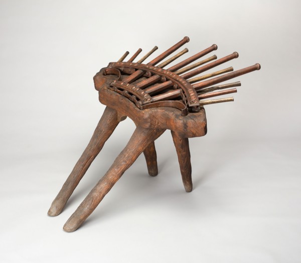 Thirteen-Barrel Organ Gun with Stand, 17th century, European, Europe, Iron and paint