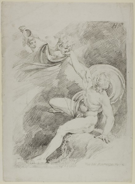 Heavenly Ganymede, 1804, Henry Fuseli, Swiss, active in England, 1741-1825, England, Lithograph in
