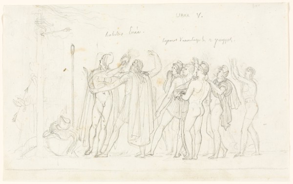 The Archery Match, from the Aeneid, Book V, c. 1823, Anne-Louis Girodet de Roucy-Trioson, French,