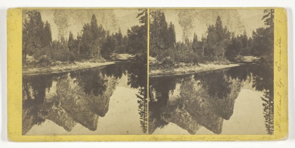 The Three Brothers, Inverted, 1861/80, Carleton Watkins, American, 1829–1916, United States,