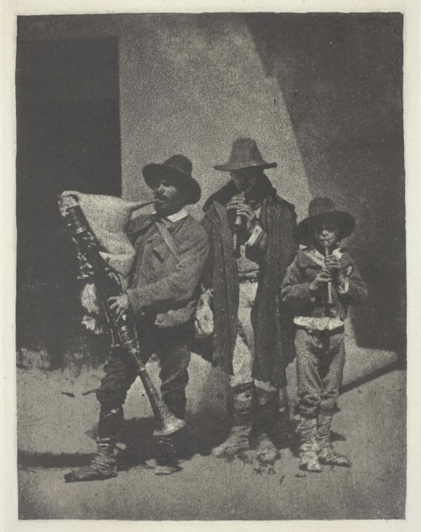 Street Musicians Standing, c. 1855, printed 1982, Charles Nègre, French, 1820–1880, France,