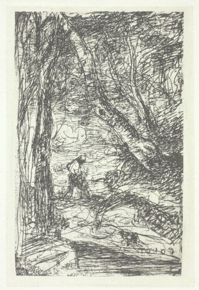 Le bucheron, possibly 1857, printed 1982, Charles Nègre, French, 1820–1880, France, Photogravure,