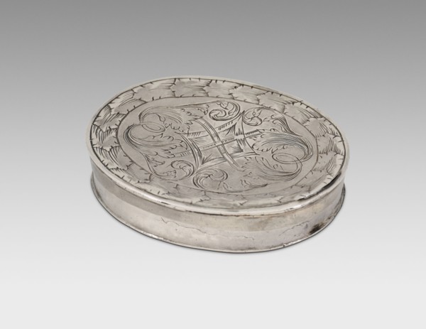 Patch Box, 1710/30, American, 18th century, Probably Newport, Rhode Island, Newport, Silver, 2 × 5