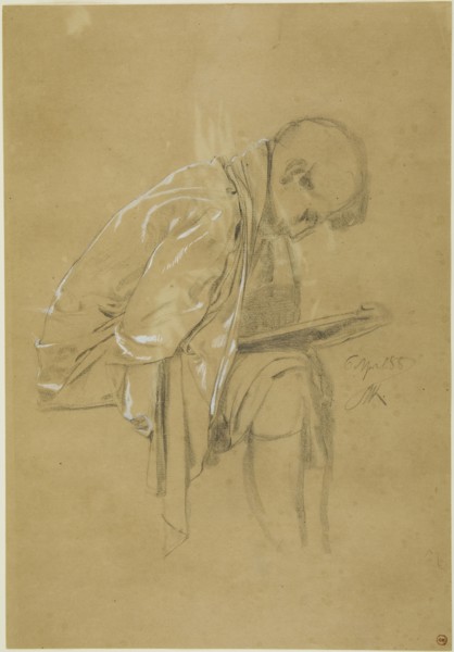 The Chronicler (recto and verso), April 5, 1888 (recto), April 6, 1888 (verso), Max Klinger,