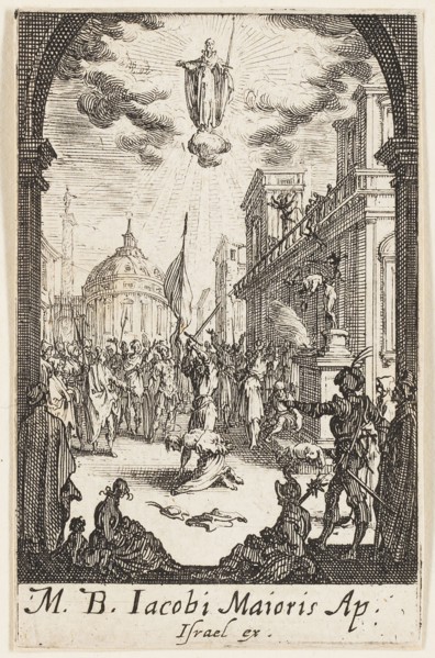 Martyrdom of Saint John, the Major, plate four from The Martyrdoms of the Apostles, n.d., Jacques
