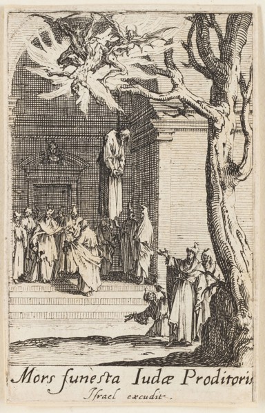 Death of Judas, plate fourteen from The Martyrdoms of the Apostles, n.d., Jacques Callot, French,