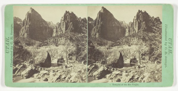 Temples of the Rio Virgin, 1859/62, Charles Roscoe Savage, American, born England, 1832–1909,