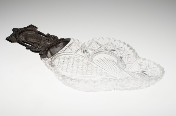Bowl, c. 1900, Russian, Russia, Glass with silver mount, 36.8 x 19.1 cm (14 1/2 x 7 1/2 in.)