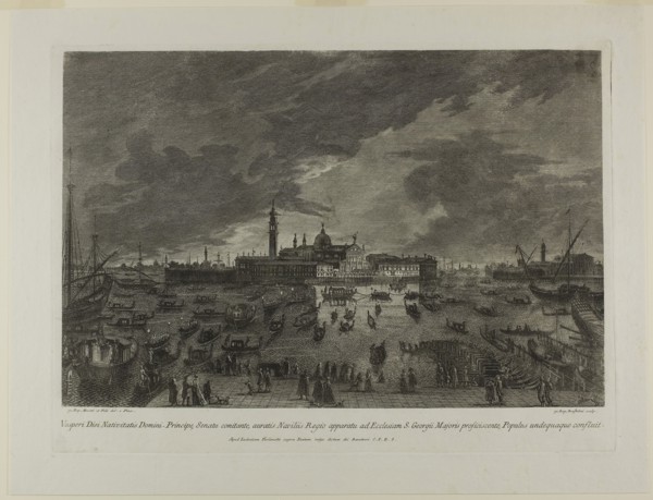 San Giorgio Maggiore, n.d., Giovanni Battista Brustolini, Italian, 1712-1796, Italy, Etching and