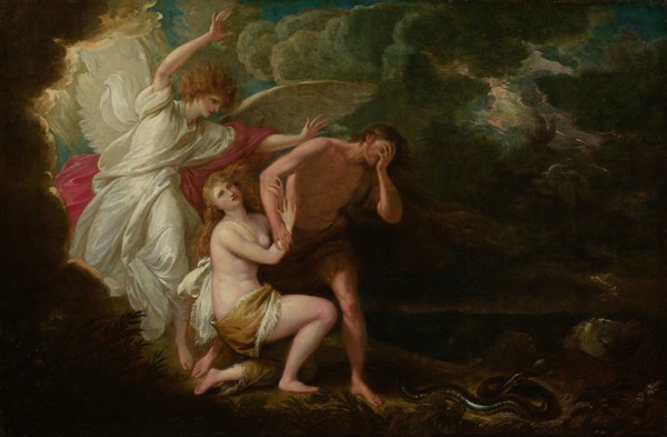 The Expulsion of Adam and Eve from Paradise, 1791, retouched 1803, Benjamin West, British, born in