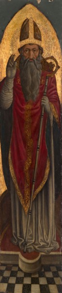 Bishop Saint from an Augustinian altarpiece, 1450/75, Italian, Venice, Venice, Tempera and oil on