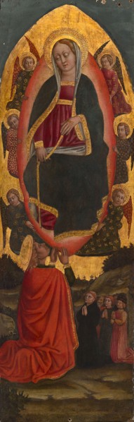 The Assumption of the Virgin with Saints from an Augustinian altarpiece, 1450/75, Italian, Venice,