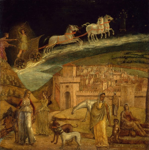 Phaeton Driving the Chariot of Phoebus, 1475/1500, Northern Italian (Verona?), Italy, Tempera or