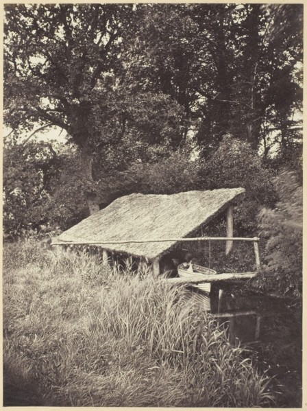 Boat House, 1840/1900, Miss T. Powell, Unknown, 19th century, Unknown, Albumen print, 20.2 x 15.1