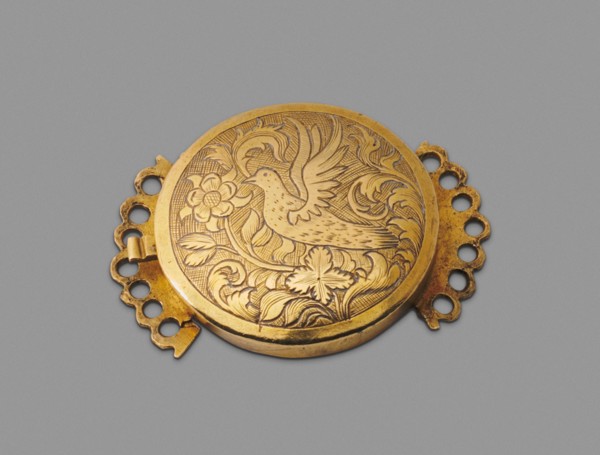 Clasp, 1720/50, Attributed to Henricus Boelen, American, 1697–1755, New York, United States, Gold,