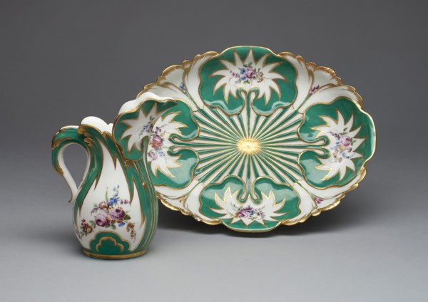 Ewer and Basin (Pot a l’Eau et jatte Feuille d’Eau), 1756/60, Sèvres Porcelain Manufactory, French,