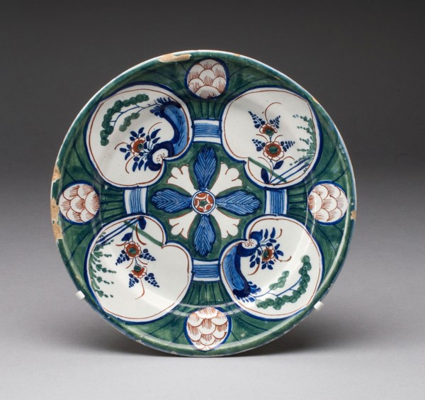 Plate, c. 1700/25, Augusteyne Reygensburgh, Dutch, 18th century, Delft, Tin-glazed earthenware