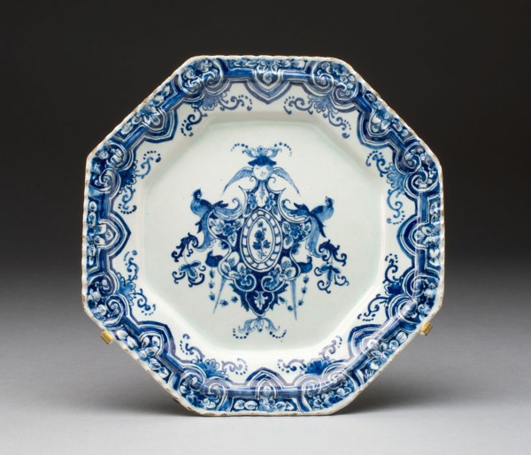 Plate, 18th century, Netherlands, Delft, Delft, Tin-glazed earthenware (Delftware), Diam. 20.6 cm