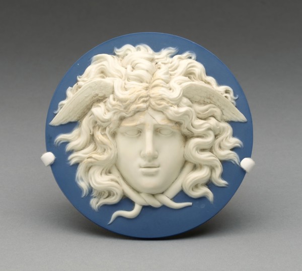 Medallion with Head of Medusa, 1774/80, Wedgwood Manufactory, England, founded 1759, Burslem,