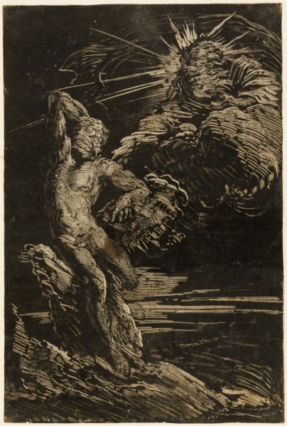 The Creation of Adam, c. 1642, Giovanni Benedetto Castiglione, Italian, 1609-1664, Italy, Monotype