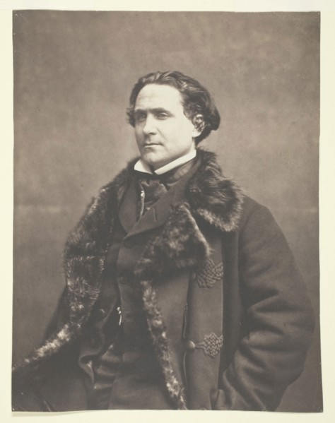 Portrait of La Fontaine, c. 1854–1860, Nadar (Gaspard Félix Tournachon), French, 1820–1910, France,