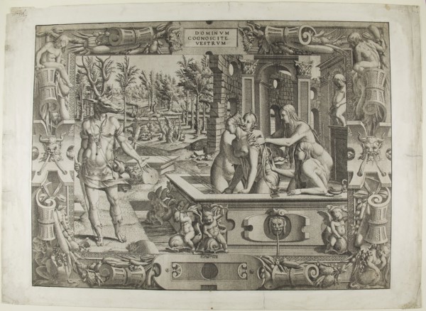 Diana and Actaeon (the Metamorphosis of Acteon), 1544, Jean Mignon (French, active 1535-c. 1555),